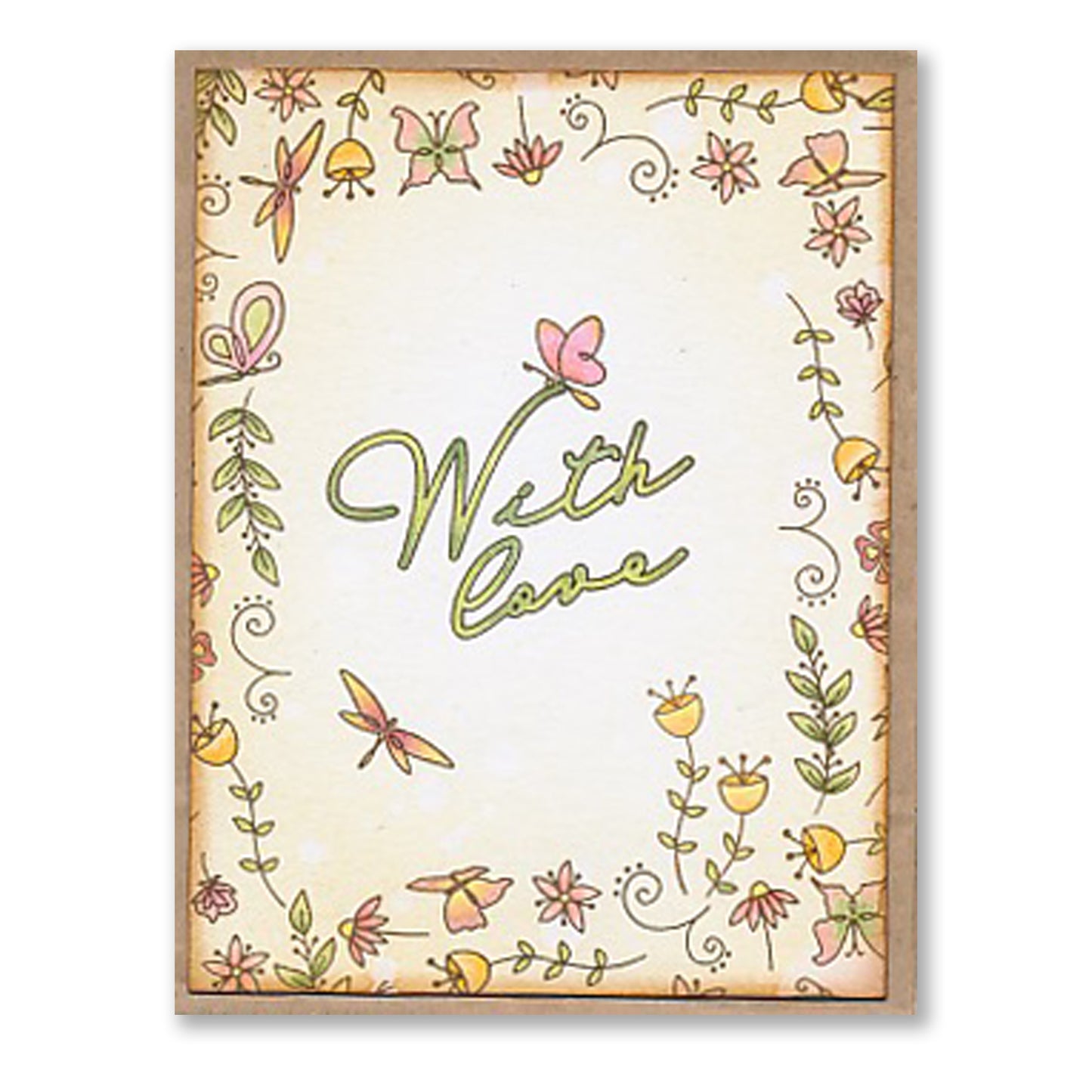 KISS by Clarity - Jazz's With Love Colour Me Pattern A6 Stamp Set