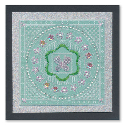 Tina's Embroidery Dragonfly A5 Square Groovi Plate