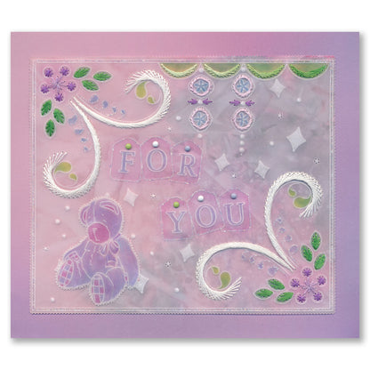 Tina's Embroidery Daisy A5 Square Groovi Plate