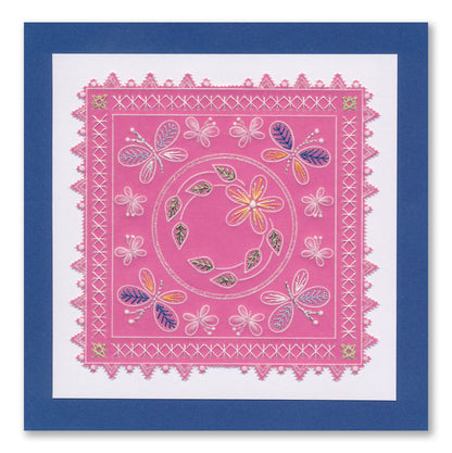 Tina's Embroidery Daisy A5 Square Groovi Plate