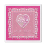 Barbara's Loving Heart A5 Square Groovi Plate
