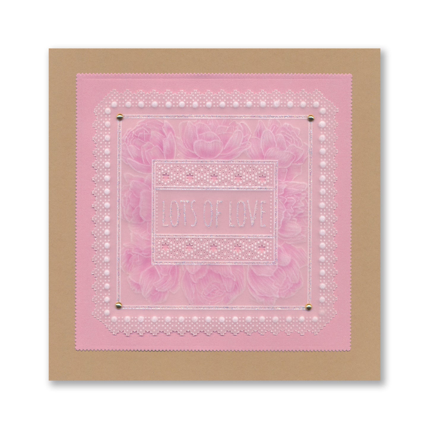 Floral Frame & Sentiments A6 Square Groovi Plate Collection