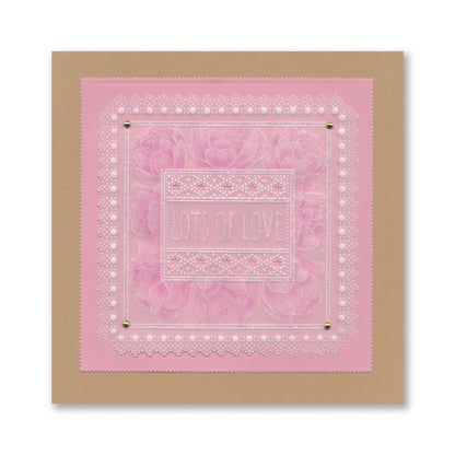 Floral Frame & Sentiments A6 Square Groovi Plate Collection