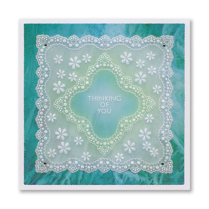 Nested Squares Lace Doily Frames A5 Square Groovi Plate