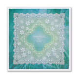 Nested Squares Lace Doily Frames A5 Square Groovi Plate