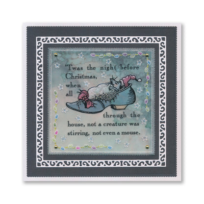 Twas the Night Printed Parchment & 5" x 5" Blank Journal