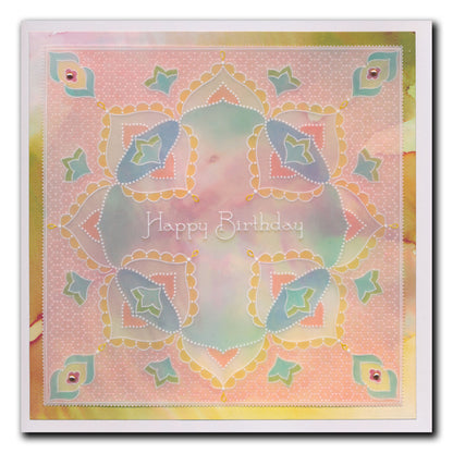 Linda's Geisha in Silk Layering Frame A4 Square Groovi Plate