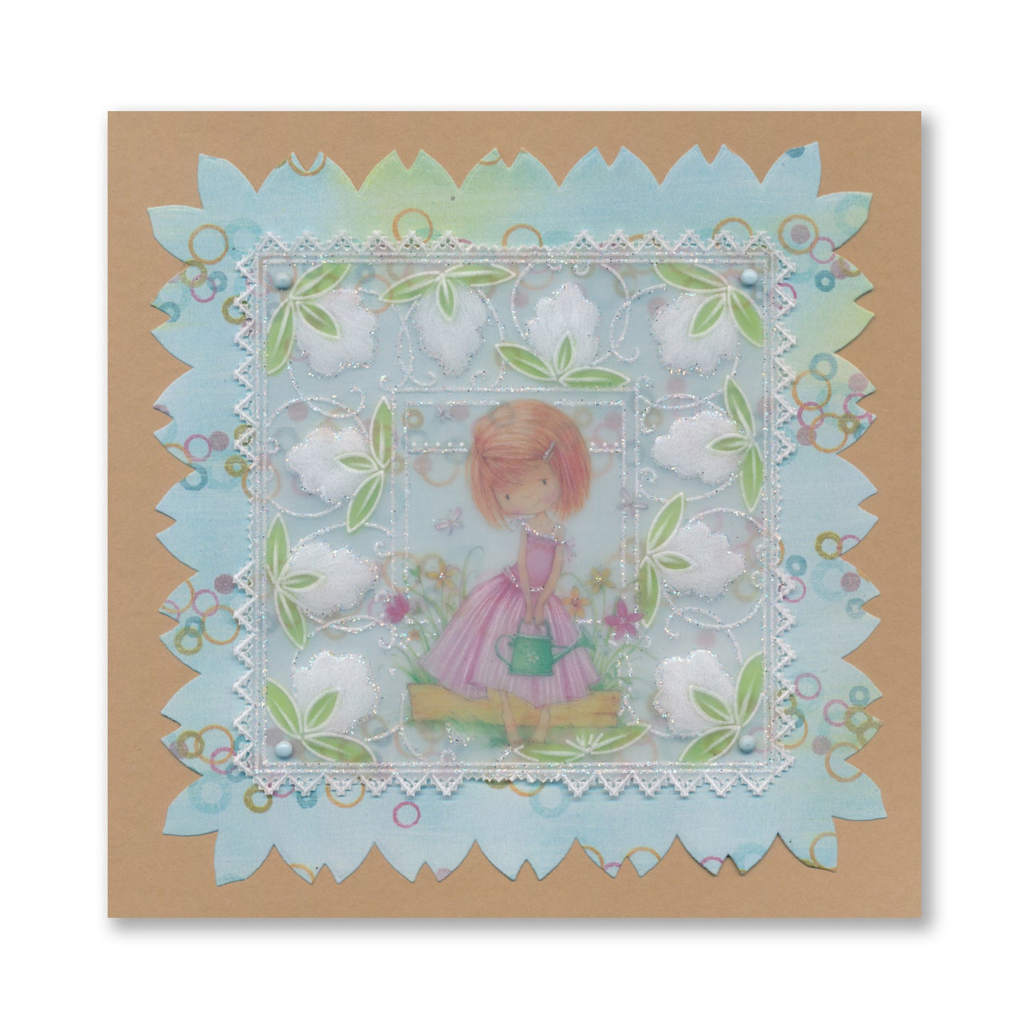 Square Floral Framers A4 Groovi Plate