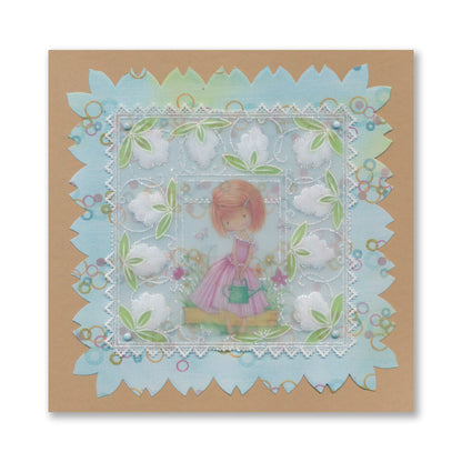 Square Floral Framers A4 Groovi Plate