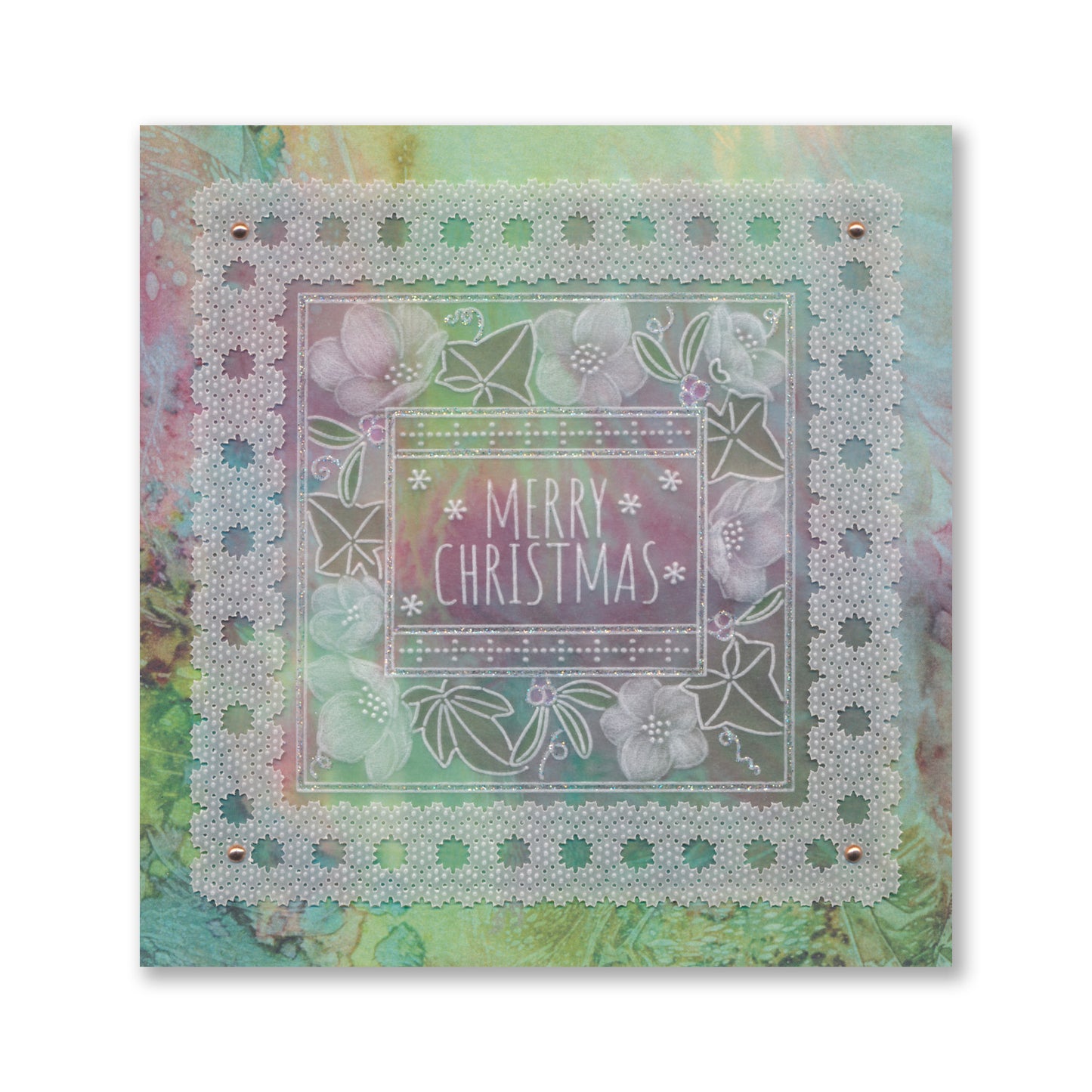 Festive Frame & Sentiments A6 Square Groovi Plate Collection