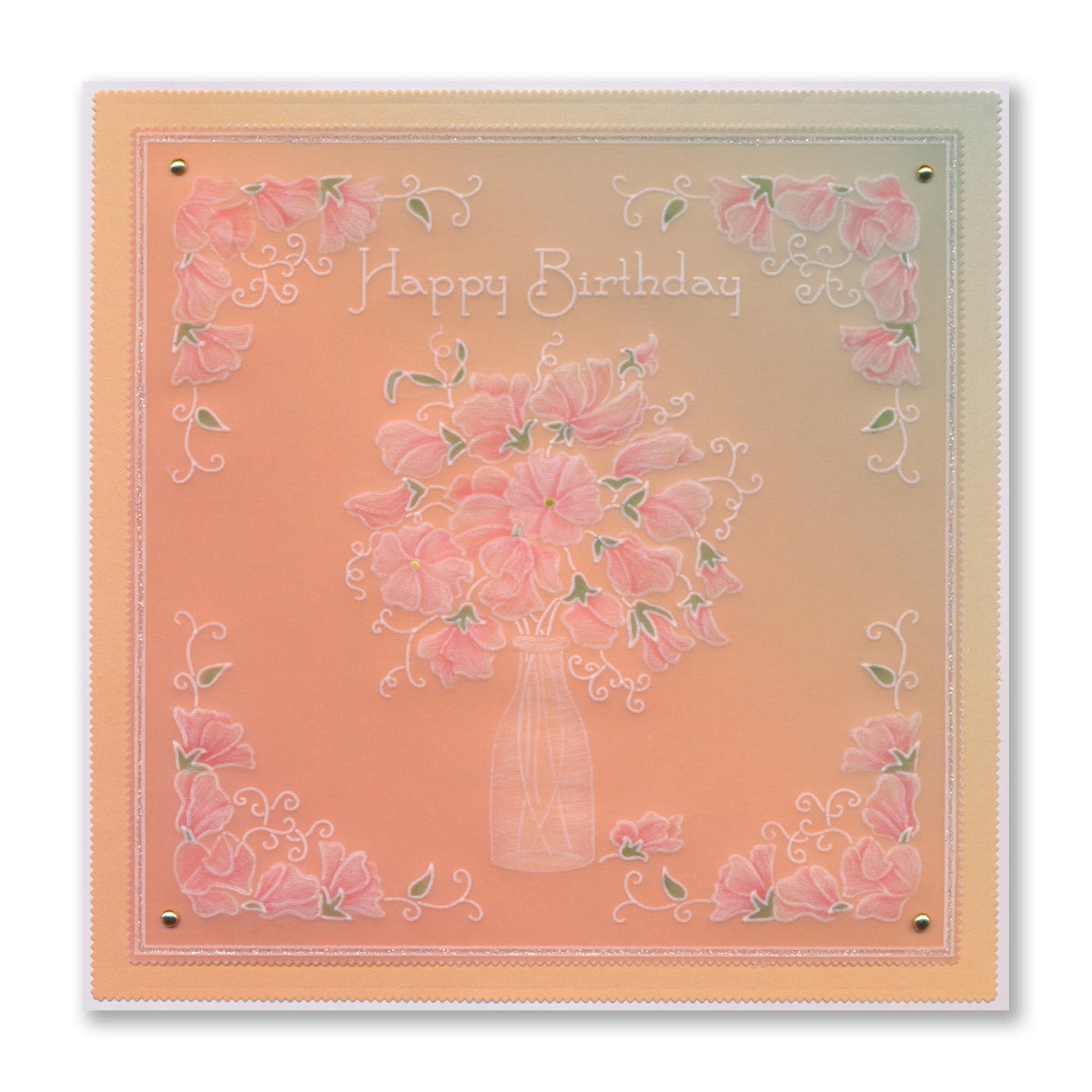 Linda's Sweet Peas with Milk Bottle Midi Groovi Plate