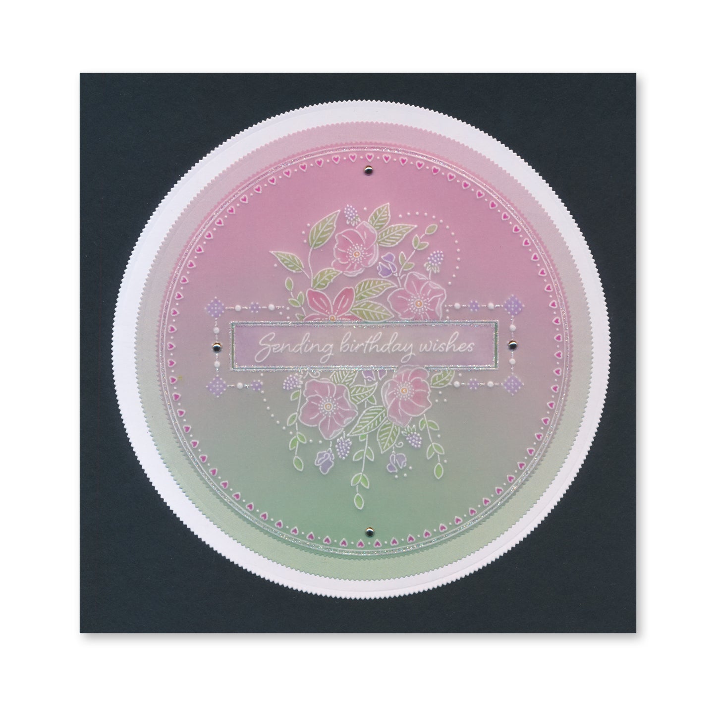 Jazz's Floral Panels A6 Square Groovi Plate Collection