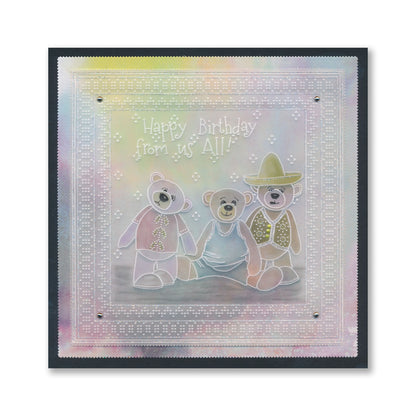 BIP the Bear & Family A5 Square Groovi Plate