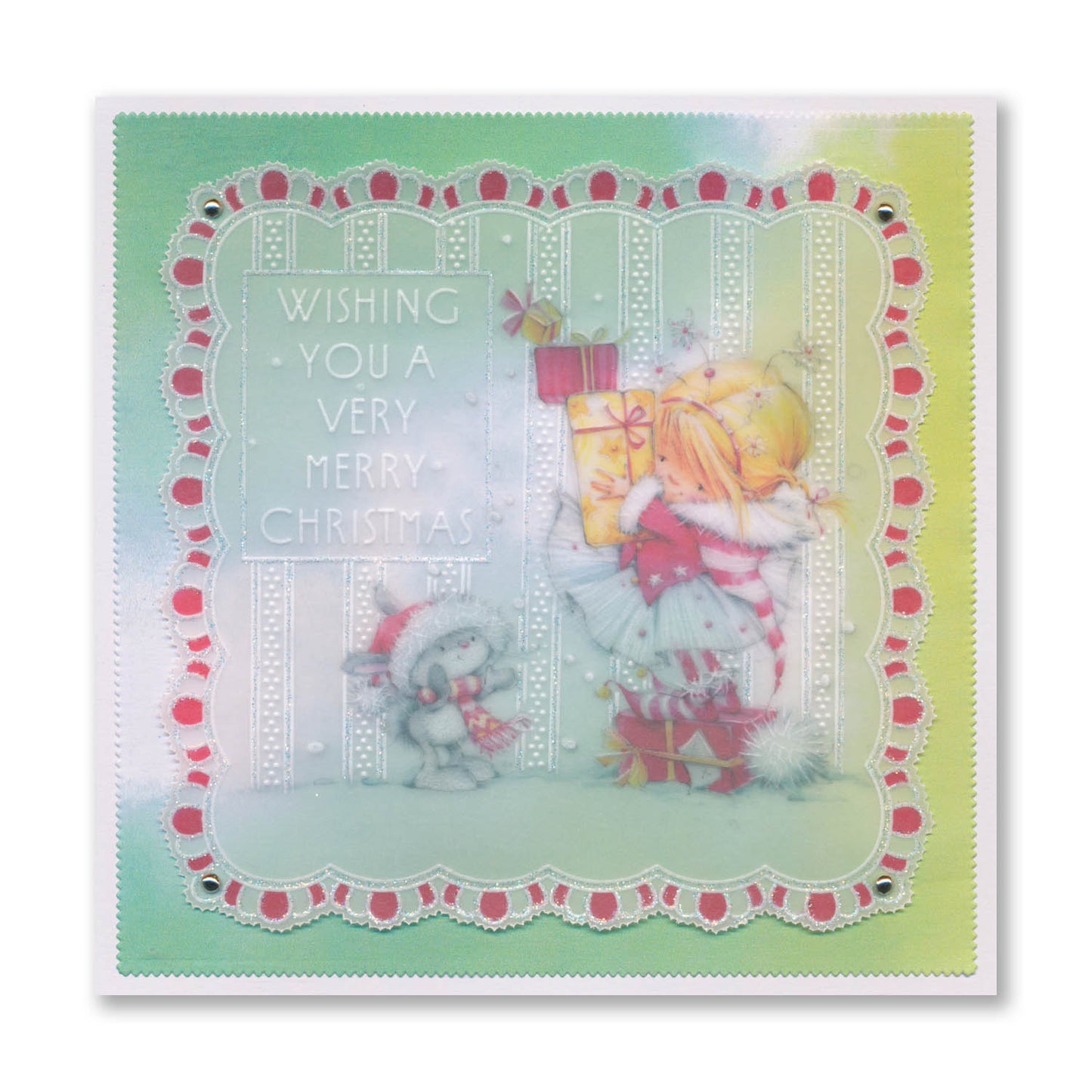 Tall Art Deco Sentiments A5 Groovi Plate