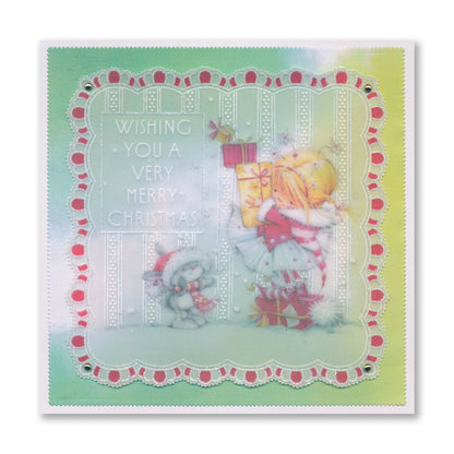 Tall Art Deco Sentiments A5 Groovi Plate