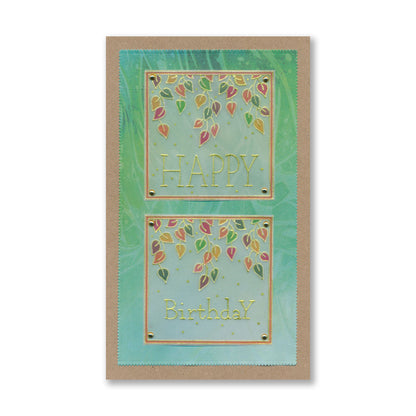 Tina's Floral Samplers A4 Groovi Plate Duo with 8x8 Rainbow River Designer Parchment
