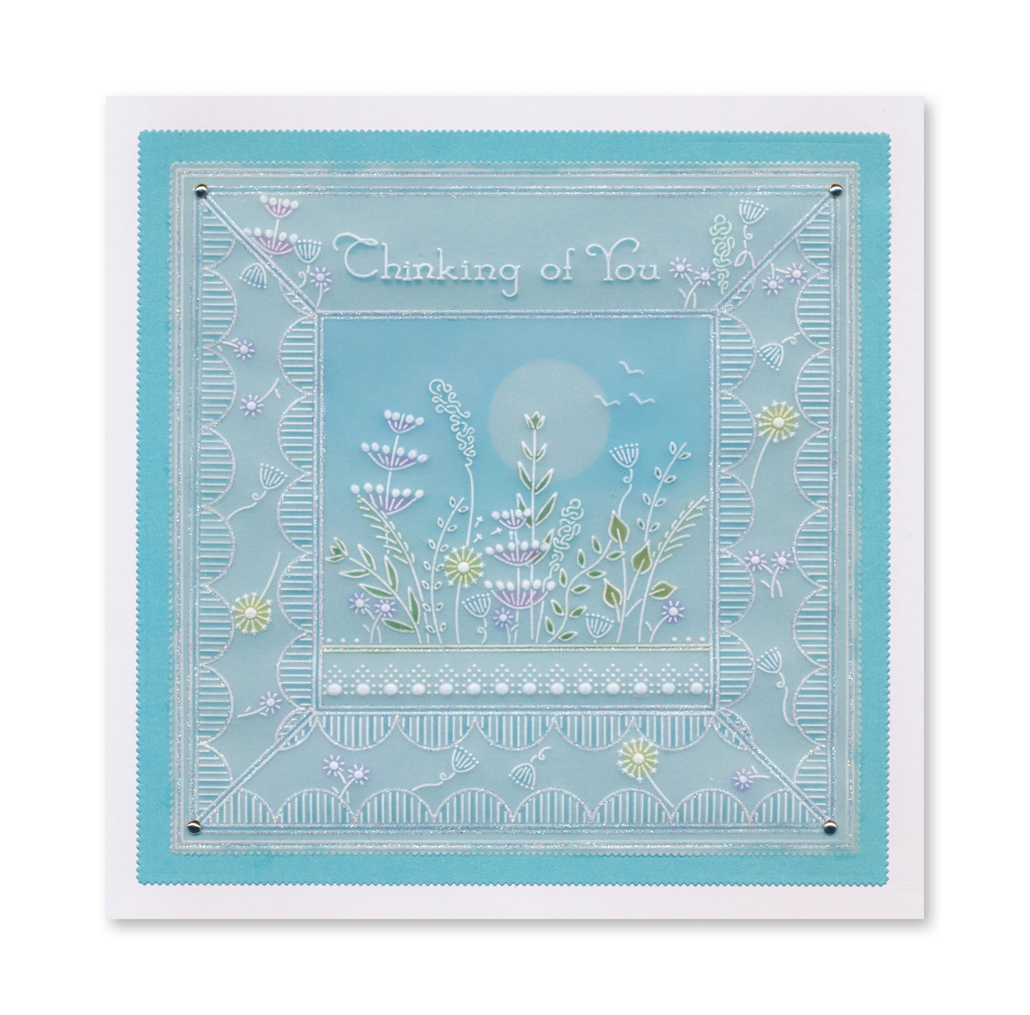 Jazz's You Brighten My Day - Floral Panels A6 Square Groovi Plate