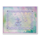 Congratulations Ribbon Sentiments Groovi Spacer Plate