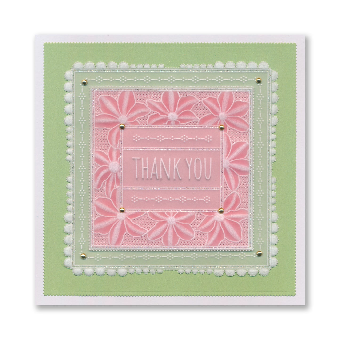Floral Frame & Sentiments A6 Square Groovi Plate Collection