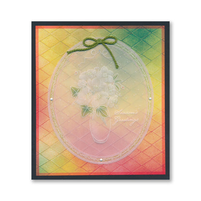 Linda's Christmas Rose A6 Groovi Plate