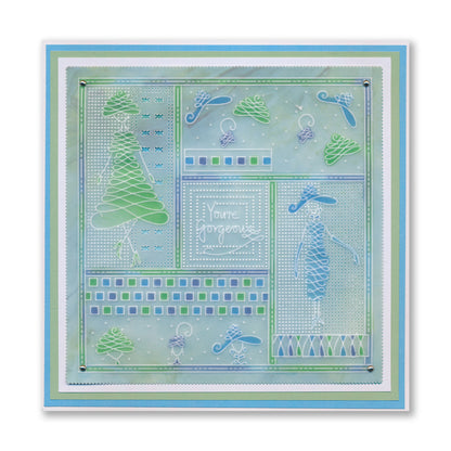 Barbara's SHAC Calligraphy Girls A5 Square Groovi Plate