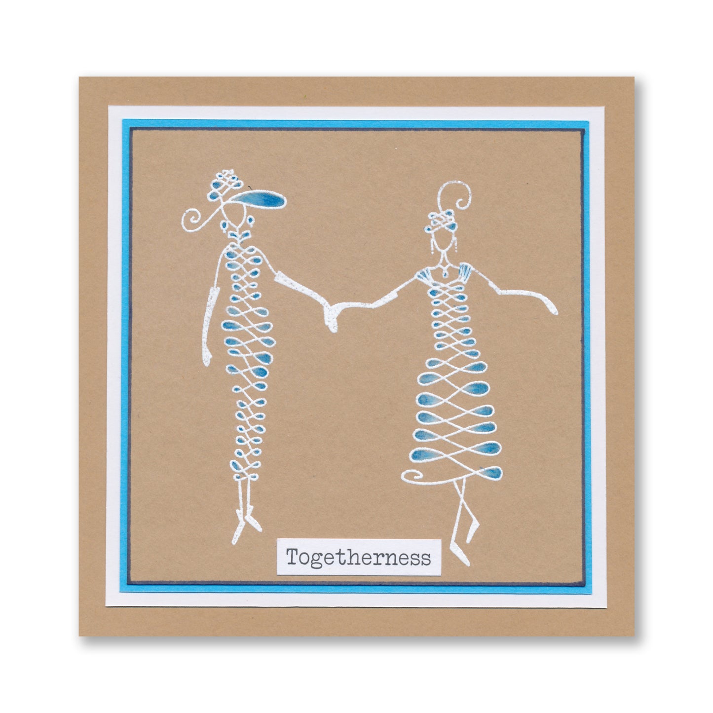 Barbara's SHAC Calligraphy Girls A5 Square Stamp Set