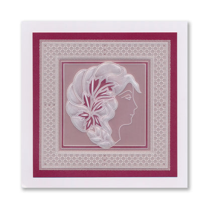 Amaryllis Cameo A6 Square Groovi Plate