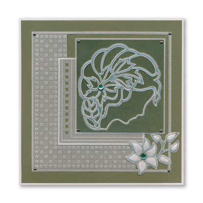 Amaryllis Cameo A6 Square Groovi Plate