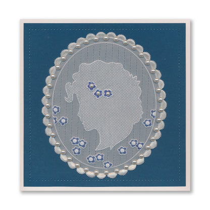 Blossom Cameo A6 Square Groovi Plate