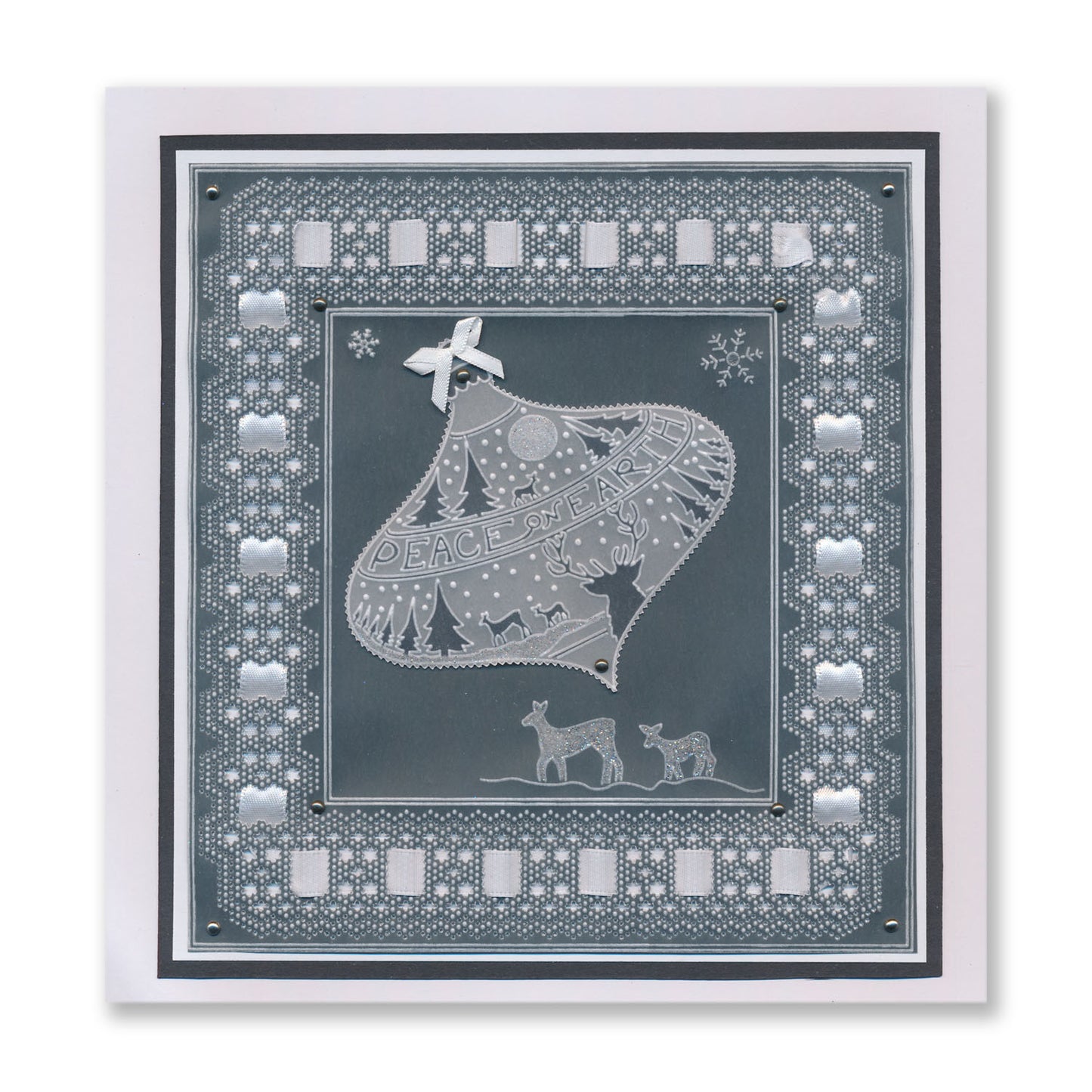 Barbara's Bijou Christmas Baubles A5 Groovi Plate