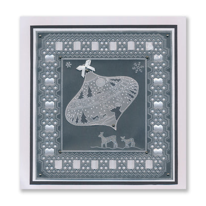 Barbara's Bijou Christmas Baubles A5 Groovi Plate