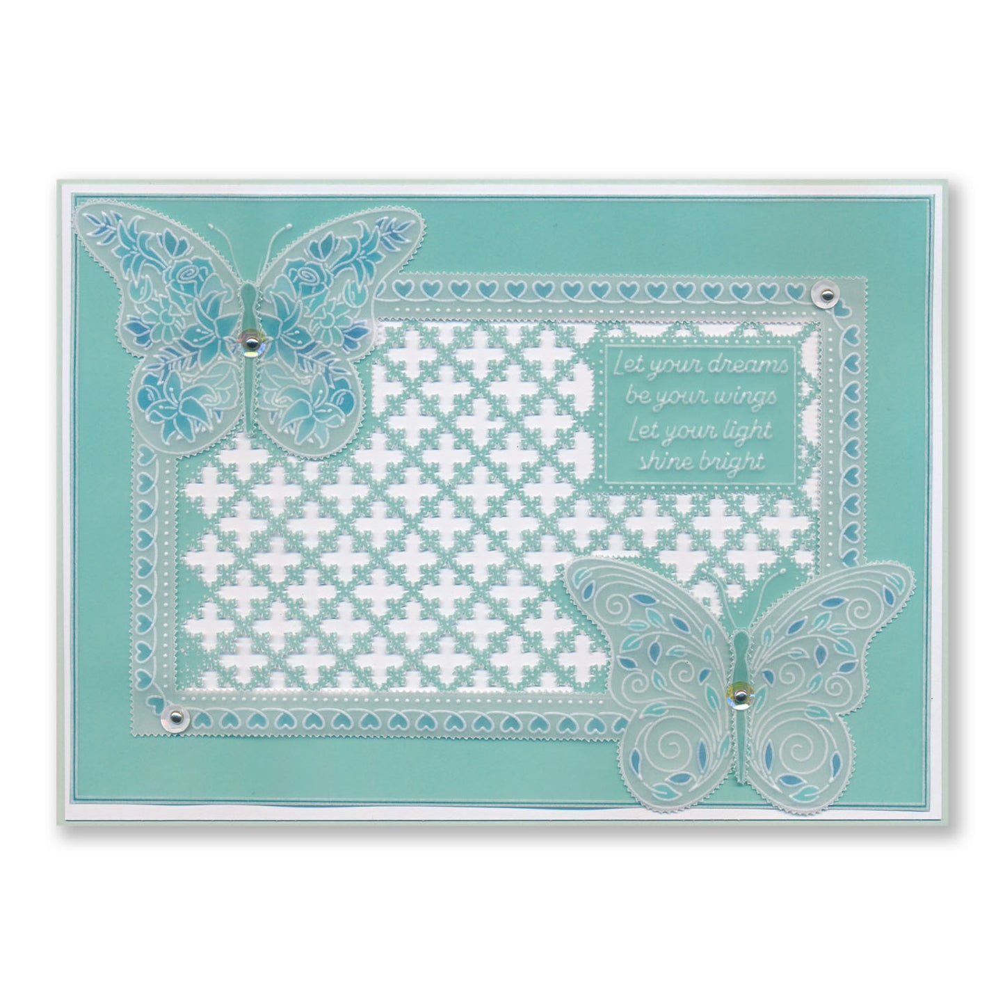 Love You So Much Butterflies A6 Groovi Plate