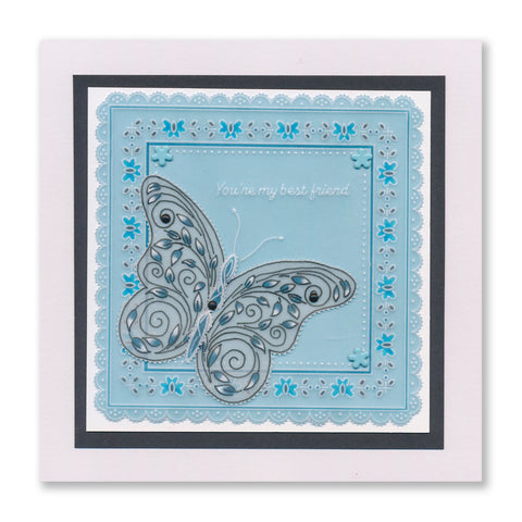 Love You So Much Butterflies A6 Groovi Plate