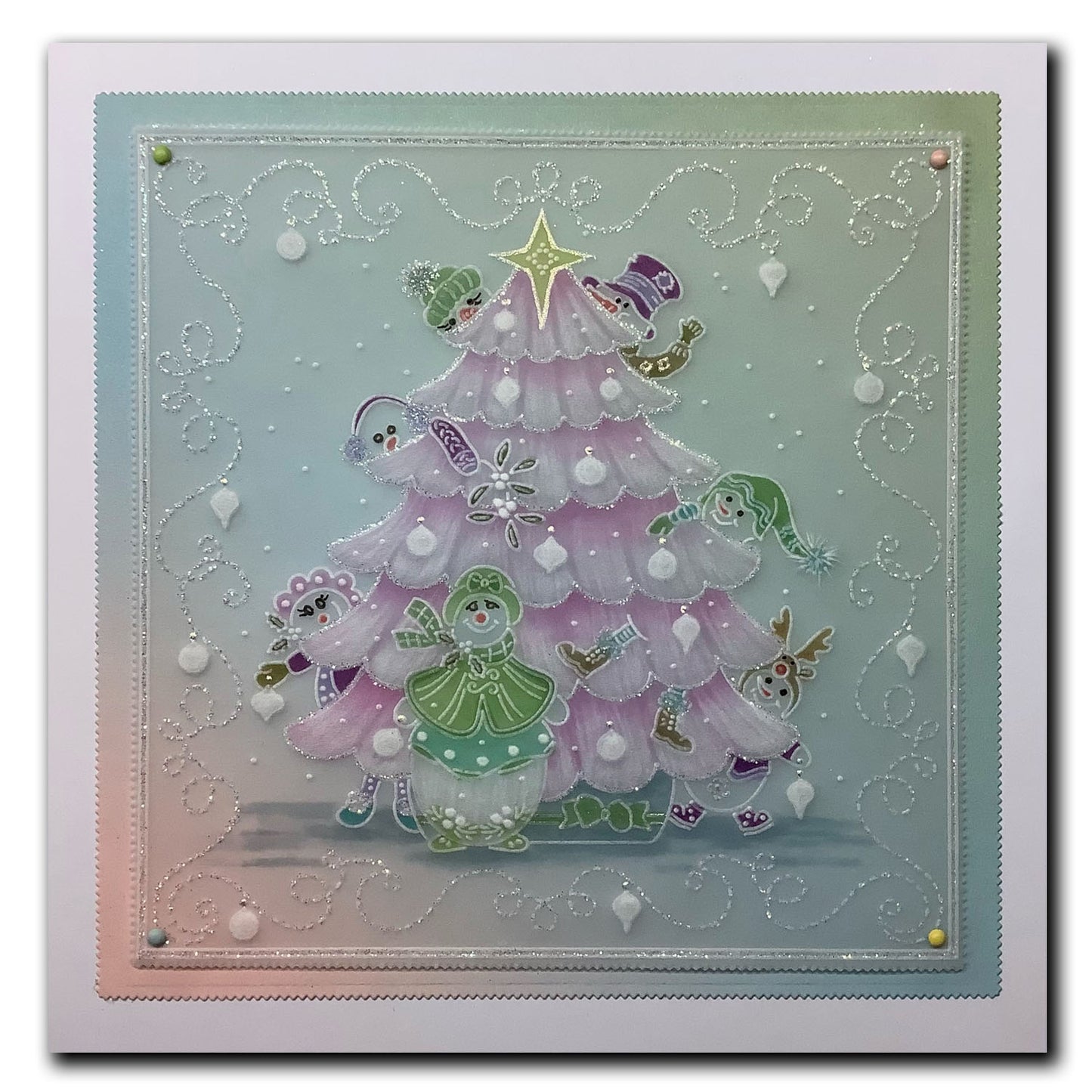 Linda's A Touch of Christmas A5 Square Groovi Plate Collection with FREE A5 Parchment Worth £10.49