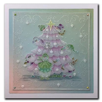 Linda's Rocking Around the Christmas Tree A5 Square Groovi Plate