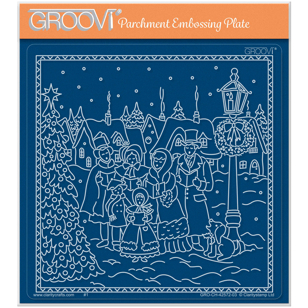 Linda's Carol Singers - Enchanted Christmas A5 Square Groovi Plate