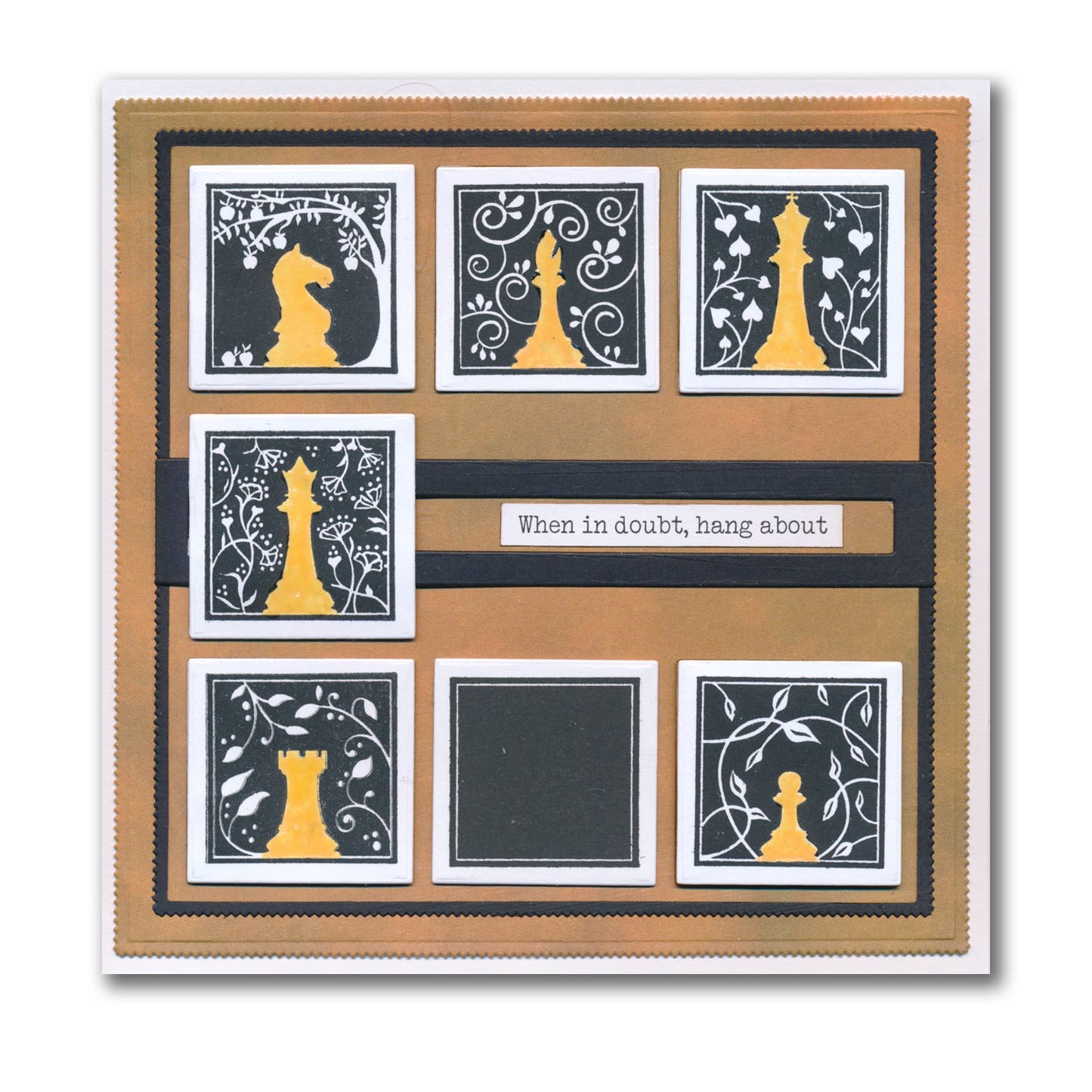 Chess Pieces A5 Stamp Set