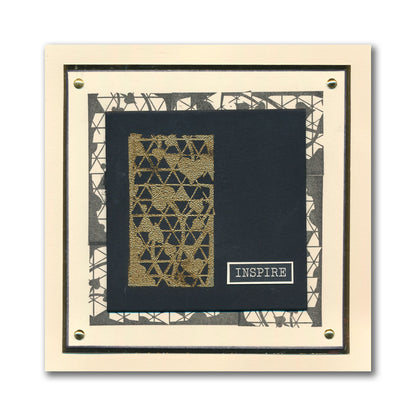 Grungy Grid & Patterns A5 Stamp Set