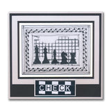 Grungy Grid & Script A5 Stamp Set