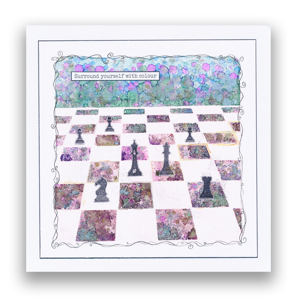 Chess Pieces A5 Stamp Set