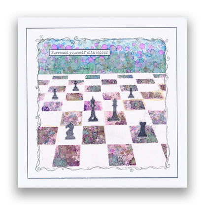 Chess Pieces A5 Stamp Set