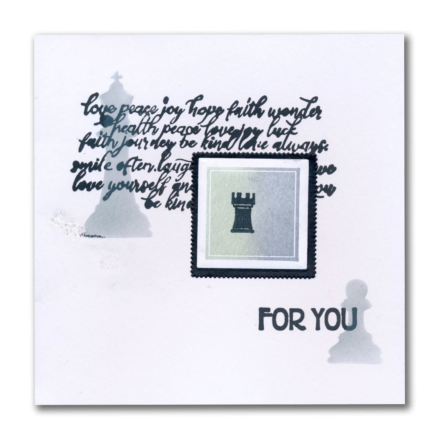 Chess Pieces A5 Stamp Set