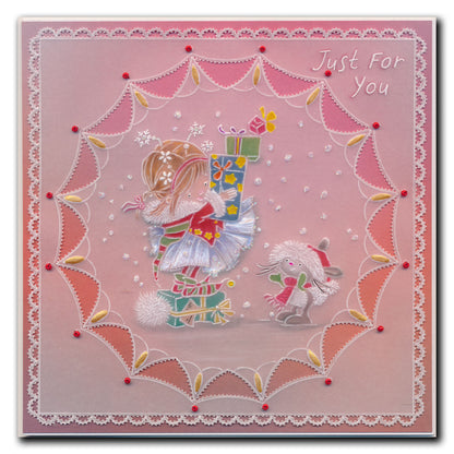 Christmas Poppets A6 Square Groovi Plate Collection