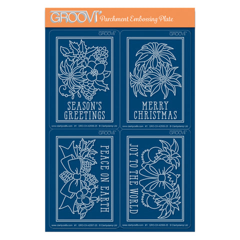 Mini Makes - Christmas Florals Mini Groovi Plate Collection