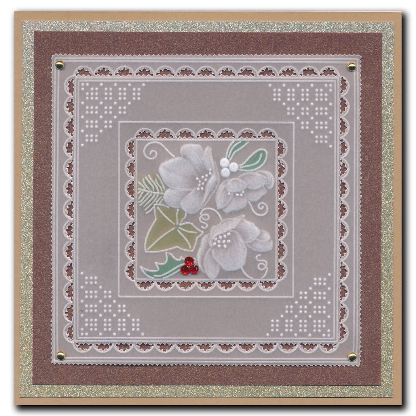 Linda Williams Christmas Treasures Advent A4 Groovi Plate