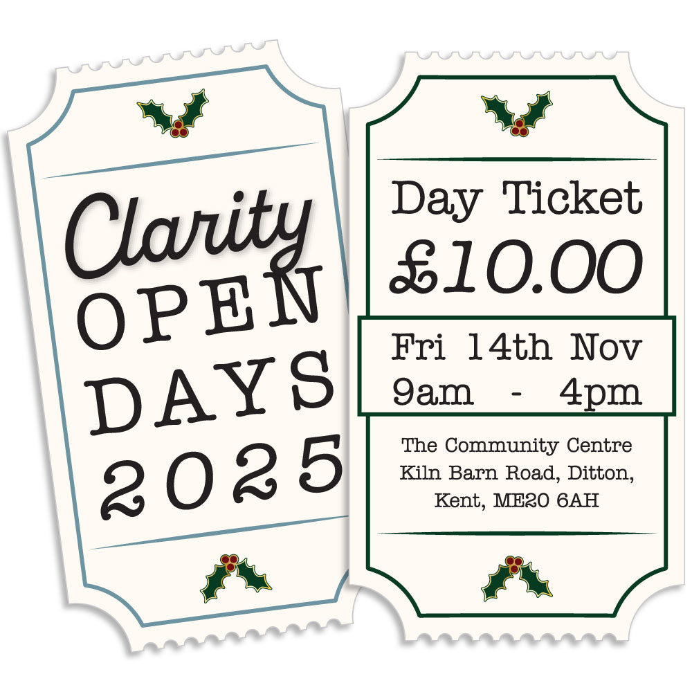 Clarity Christmas Open Day in Ditton (Nr Maidstone, Kent) - Friday 14th November 2025