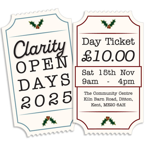 Clarity Christmas Open Day in Ditton (Nr Maidstone, Kent) - Saturday 15th November 2025