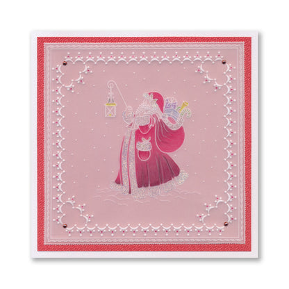 Linda's Father Christmas - Christmas Treasures (Set 3) A5 Square Groovi Plate