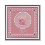 Linda's Christmas Treasures Set 3 A5 Square Groovi Plate Set