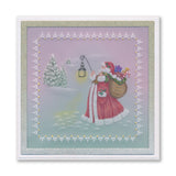 Linda's Christmas Treasures Set 3 A5 Square Groovi Plate Set